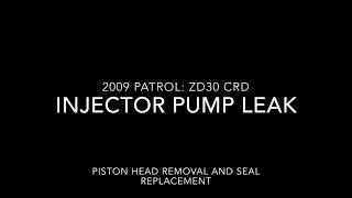 ZD30 CRD Injector pump seal replacement [upl. by Kablesh705]