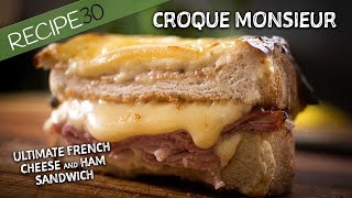 You have to try this Croque Monsieur French Cheese and Ham sandwich [upl. by Eenram]