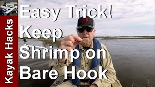 How to Bait Dead Shrimp on a Hook Trick  Tip [upl. by Assenov]