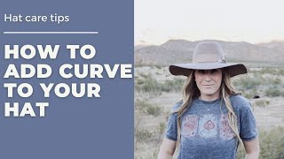 How to add curve to your hat [upl. by Nerhe]