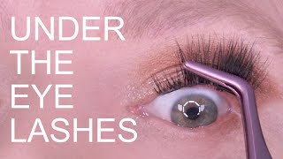 HOW TO APPLY UNDER EYE LASHES [upl. by Uriah]