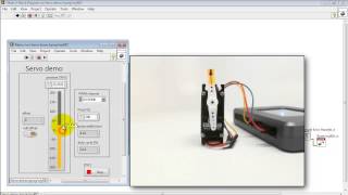 NI myRIO quotServo demoquot LabVIEW project [upl. by Viviana]