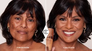 Makeup for Pigmentation How To Cover Hyperpigmentation Using Foundation  Charlotte Tilbury [upl. by Atterrol233]