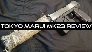 Killing Them Softly Tokyo Marui MK23 SOCOM NBB Airsoft Pistol Review [upl. by Amerd]