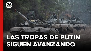 GUERRA RUSIA  UCRANIA  Las tropas de Putin continúan avanzando [upl. by Seys]