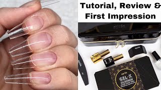 🖤APRES GELX NAIL EXTENSION SYSTEM TUTORIALREVIEW  ISABELMAYNAILS [upl. by Shauna]