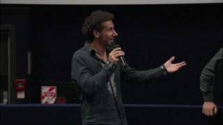 Serj Introduces Elect The Dead Symphony At New Zealand Screening [upl. by Irv]