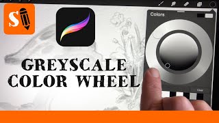 Procreate 5 Hack for Grayscale Color Wheel [upl. by Alexandrina494]