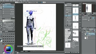 CLIP STUDIO PAINT useful features  3D drawing figures [upl. by Gignac132]