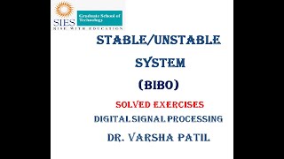 Stable and Unstable Systems BIBO bounded input bounded output exercises problems DSP signal [upl. by Hera]