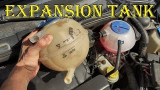 How to install replace radiator coolantantifreeze expansion tank Check your coolant [upl. by Studdard]