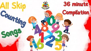 Skip Counting Songs  36Minute Compilation from Silly School Songs [upl. by Ariada]