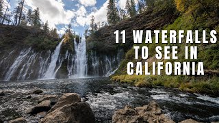 11 Waterfalls to see in California [upl. by Sanbo]