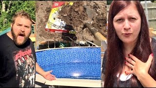 HEEL WIFE BURIES WWE FIGURE PLAYSET UNDER POOL [upl. by Jemimah242]