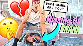 MISSING GIRLFRIEND PRANK ON BOYFRIEND HE CALLED THE COPS [upl. by Nauaj]