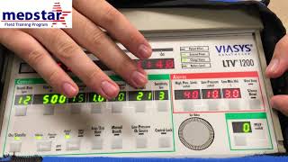 Medstar LTV 1200 Ventilator Operation [upl. by Formica158]