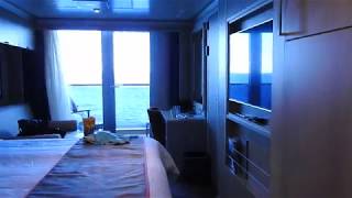 Nieuw Statendam Balcony Cabin Tour 8015 [upl. by Nellahs]