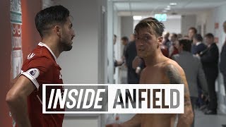 Inside Anfield Liverpool 40 Arsenal  Exclusive tunnel access from the Reds win [upl. by Enelhtak]