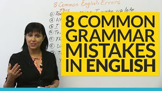 8 Common Grammar Mistakes in English [upl. by Yllah]