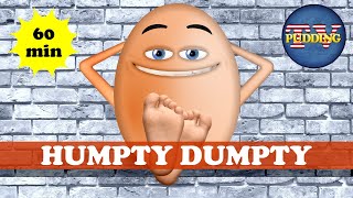 Humpty Dumpty  1 Hour  Nursery Rhymes amp Kids Songs with Animation [upl. by Novia]