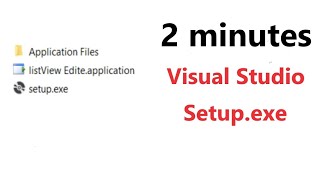 Publishing Windows FormC Application On Desktop With Setupexe Visual Studio 2 MINUTES EASY [upl. by Ariad77]