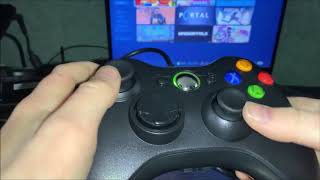 Xbox 360 Wired Controller Unboxing and Setup [upl. by Alesram924]