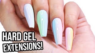 Hard Gel Nail Extensions Step by Step HowTo Tutorial [upl. by Swope]