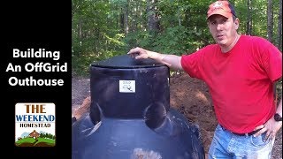 DIY  How to install an Outhouse Part 1  Outhouse storage tank install [upl. by Acyssej]