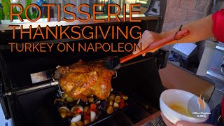 Delicious Rotisserie Turkey On Napoleon Prestige 500 [upl. by Atteve]