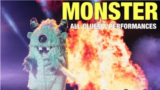 The Masked Singer Monster All Clues Performances amp Reveal [upl. by Marve278]