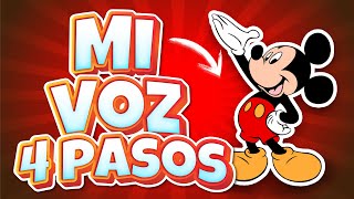 Como hacer la voz de Mickey Mouse  En 4 sencillos pasos [upl. by Akehsal]