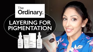 The Ordinary Layering for Hyperpigmentation DOCTOR V Skin of colour [upl. by Enilesoj]