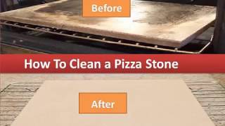 How To Clean A Pizza Stone Cleaning Your Stone By Hand [upl. by Elokin268]