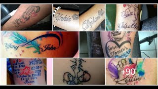 100 Tatuajes con Nombres e Iniciales de Hijos [upl. by Oknuj340]