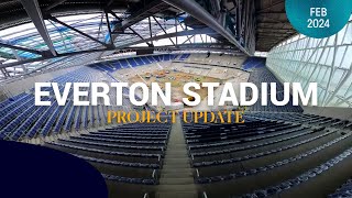 EVERTON STADIUM  LATEST FOOTAGE [upl. by Kerek]