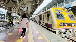 Mumbai Local Train Travelling SeaWoods Darave To JuiNagar [upl. by Wanda]