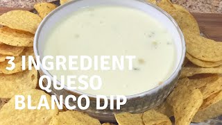 3 Ingredient Queso Blanco Dip Mexican Restaurant Style with Chef Kristi [upl. by Mclaughlin]