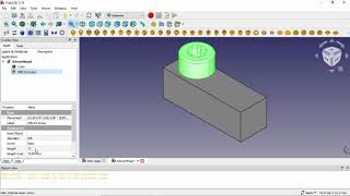 Draad snijden in FreeCAD [upl. by Aihtnamas]