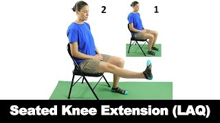 Seated Knee Extension LAQ  Ask Doctor Jo [upl. by Renner]