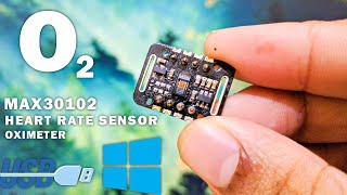 DIY USB heart rate amp Oximeter sensor for PC  MAX30102 [upl. by Demodena]