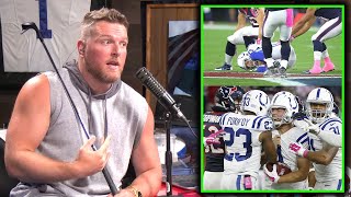 Pat McAfee Breaks Down His Onside Kick To Himself [upl. by Anaizit]