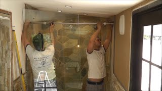 How to install a sliding glass shower doors tutorial [upl. by Adigun]