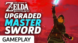 Zelda Breath Of The Wild  Upgraded Master Sword At Max Power Gameplay [upl. by Eidahs]