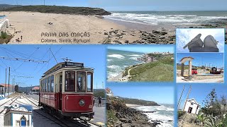 PRAIA DAS MAÇÃS Colares Sintra Portugal postcard [upl. by Kcirdes771]