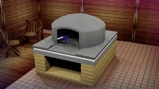 Outdoor Pizza Oven Construction  Vitcas Pompeii WoodFired Oven [upl. by Aivatahs70]