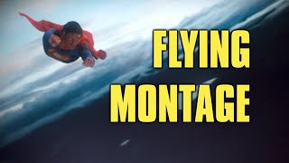 Christopher Reeve Superman Flying Montage [upl. by Yrotciv50]