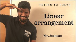 Tricks to solve linear arrangement  seating arrangement  FCI  SBI PO  MrJackson [upl. by Yrelle]