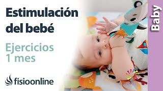 5 ejercicios para ESTIMULAR A MI BEBÉ el primer mes [upl. by Boutis]