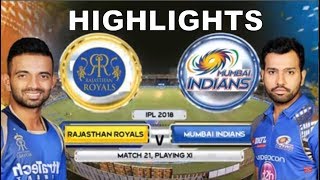 MI vs RR Full Match Highlights Extended  IPL 2018  Mumbai Indians vs Rajasthan Royals [upl. by Jude]