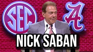 WHAT NICK SABAN SAID AT 2023 SEC MEDIA DAYS  FULL PRESS CONFERENCE [upl. by Alyt]